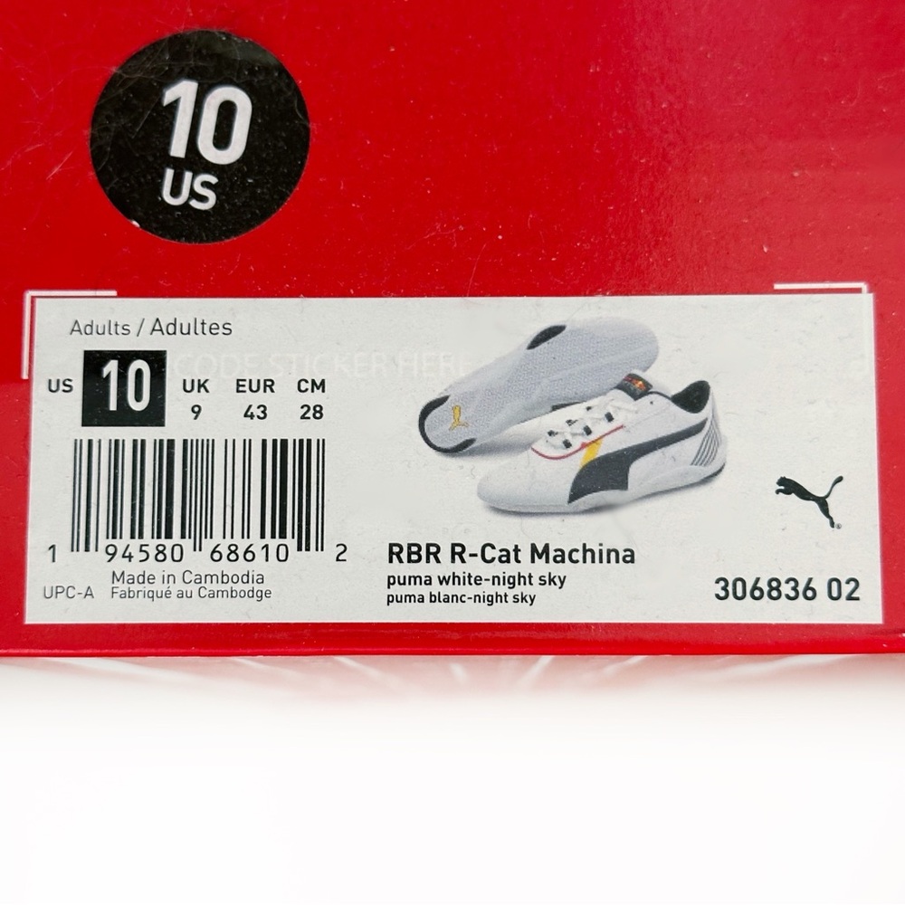 Puma Red Bull Racing R-Cat Machina Sneakers Mens Size 10 Shoes Formula 1 F1 Shoe - Picture 10 of 10